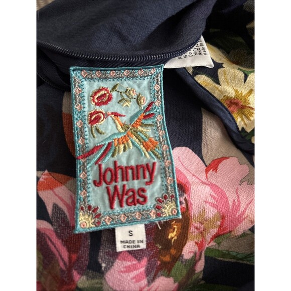 JOHNNY WAS Kimono Rare Reversible Size Small Rayon Viscose Pockets - Picture 14 of 15